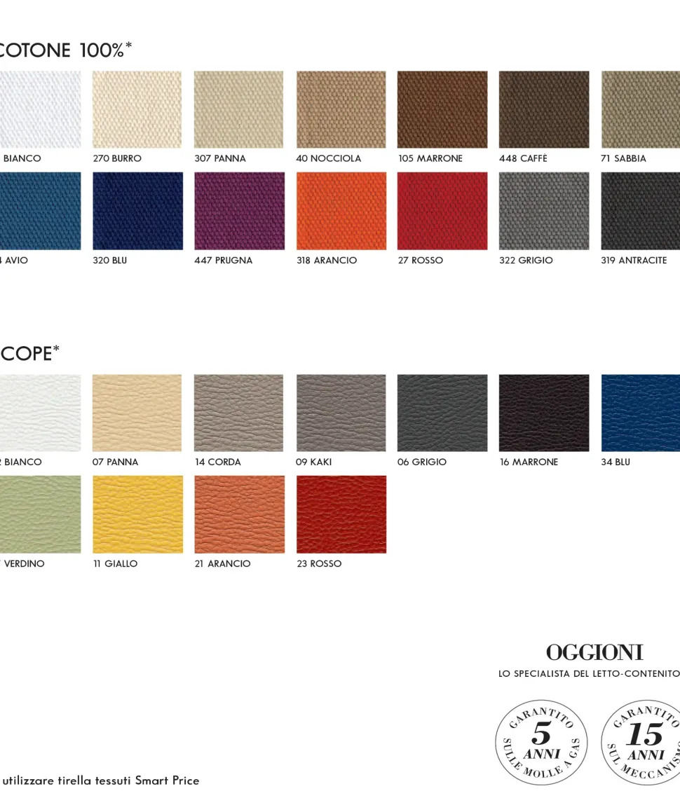 Letto singolo con gambe Golf Oggioni a prezzo ribassato