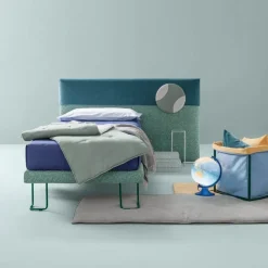 Letto singolo con giroletto Plain Samoa a prezzo scontato