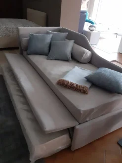 Letto singolo con giroletto Line Bolzan a prezzo ribassato