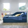 Letto singolo con seconda rete estraibile Space Nocte scontato 20%