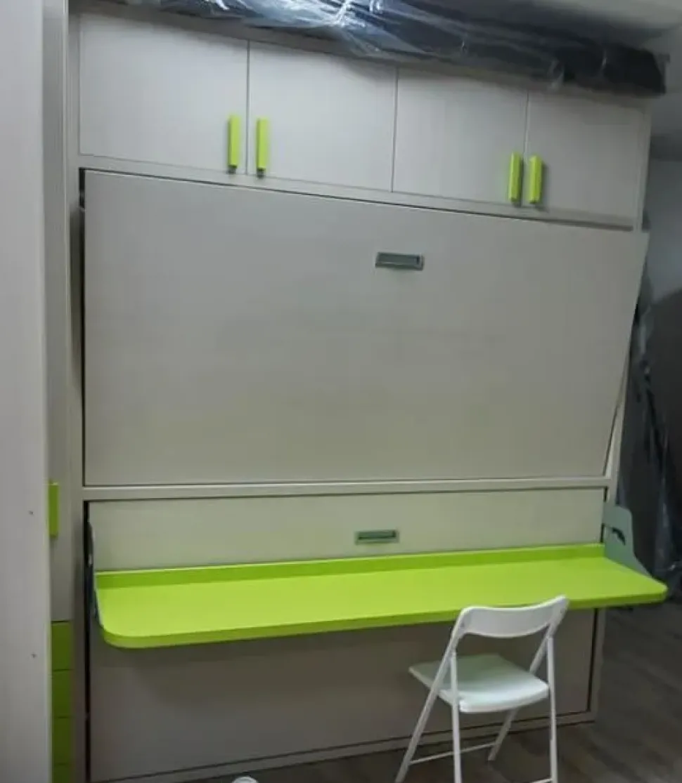 Letto singolo Letto a castello larice verde acido Artigianale con un ribasso IMPERDIBILE