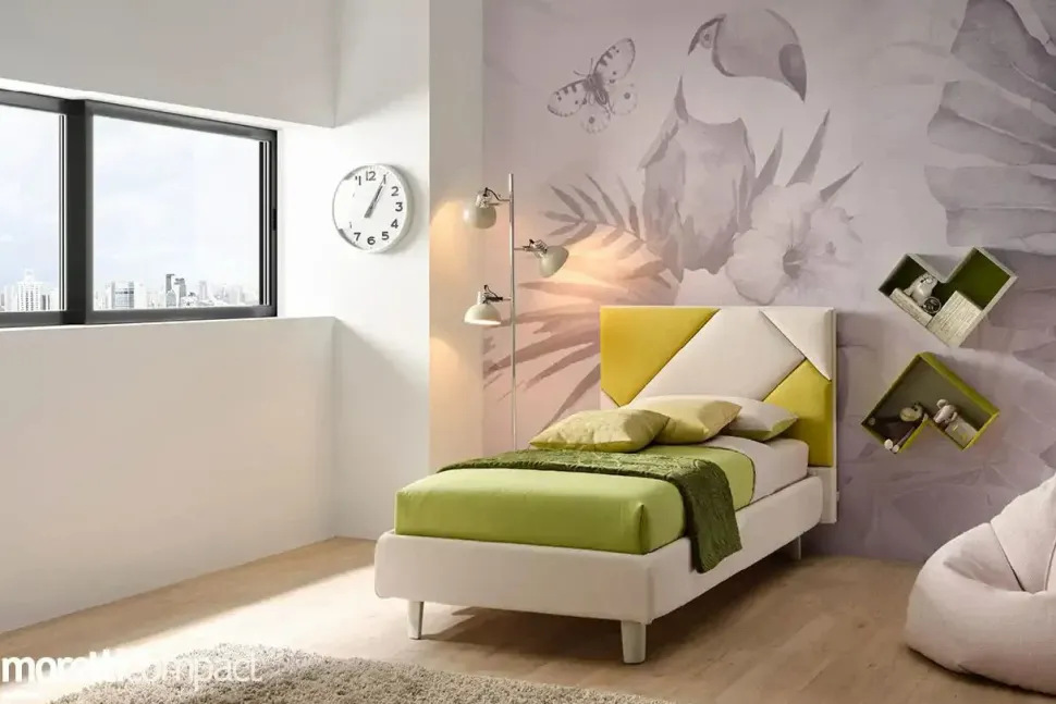 Letto singolo moderno Cross Moretti compact a prezzo scontato