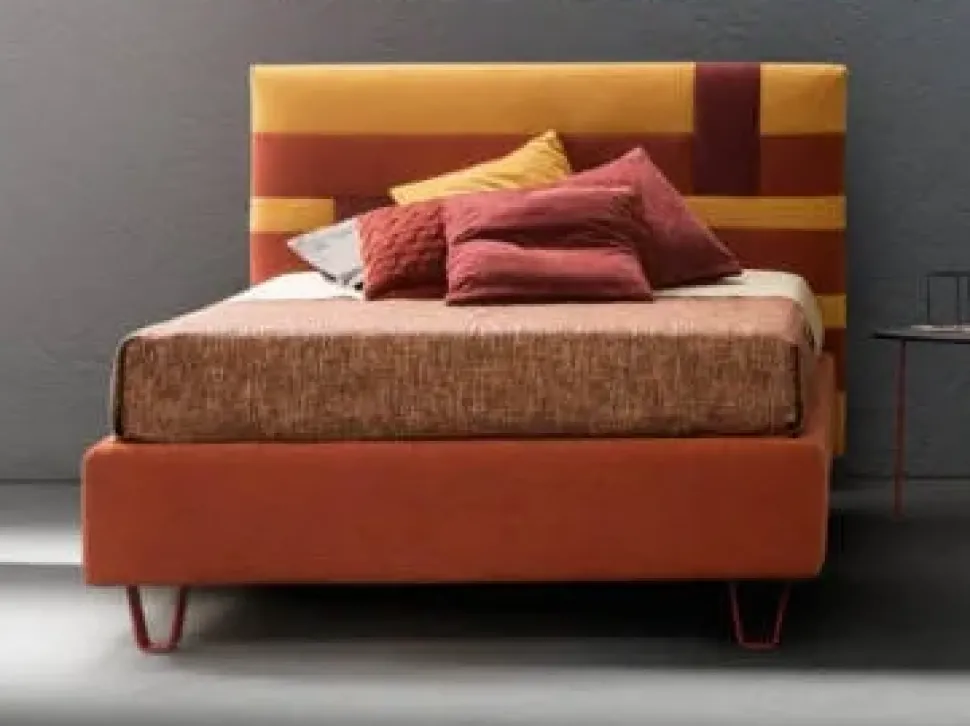 Letto singolo moderno Net Samoa a prezzo scontato