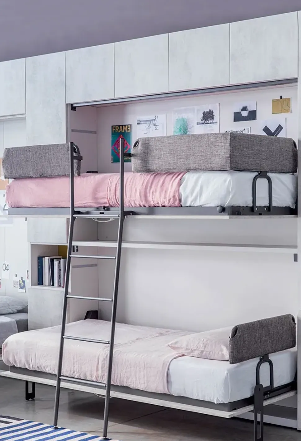 Letto singolo moderno Nikai up Clever a prezzo ribassato