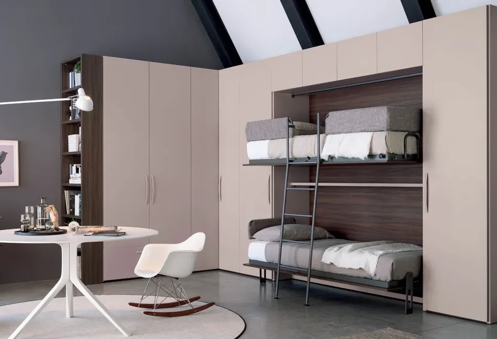 Letto singolo moderno Nikai up Clever a prezzo ribassato