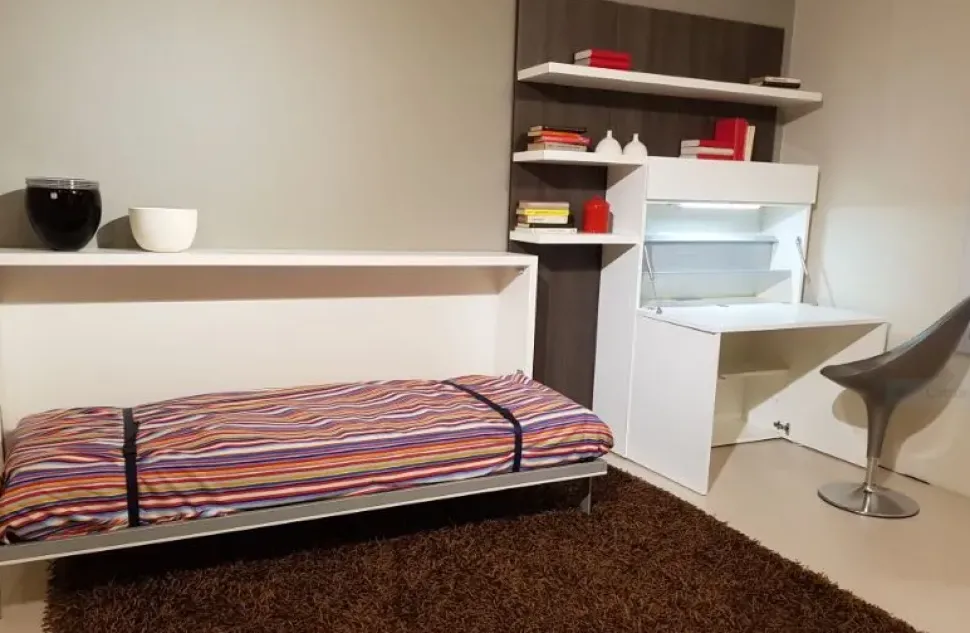 Letto singolo Poppi e home office Clei con uno sconto IMPERDIBILE