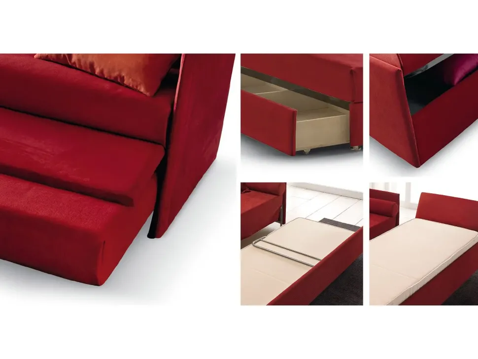 Letto singolo Turchese Nefi con un ribasso del 50%