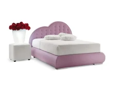 Letto una piazza e mezzo con contenitore Olivina Nefi a prezzo scontato