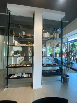 Libreria Arrital in vetro scontata -30%: scopri Librerie vertical