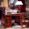 Libreria Artigianale in legno Scrivania mod.oxford in piuma di mogano scontata del 30% a prezzo scontato
