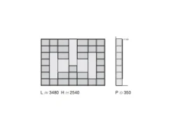 Libreria Composizione 5cento - 7rf 5050_a stile moderno di Favero scontata del 40%