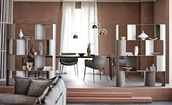 Libreria Fulham in stile design di Cattelan italia in OFFERTA OUTLET