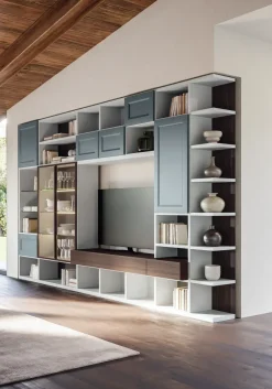 Libreria Giessegi in laccato opaco scontata -33%: scopri Gsg731