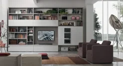 Libreria in melamminico stile moderno Sa 1568 Maronese