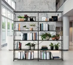 Libreria in metallo Socrate Caimi in offerta