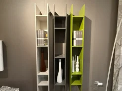 Libreria Jesse in laccato lucido scontata -30%: scopri Buk