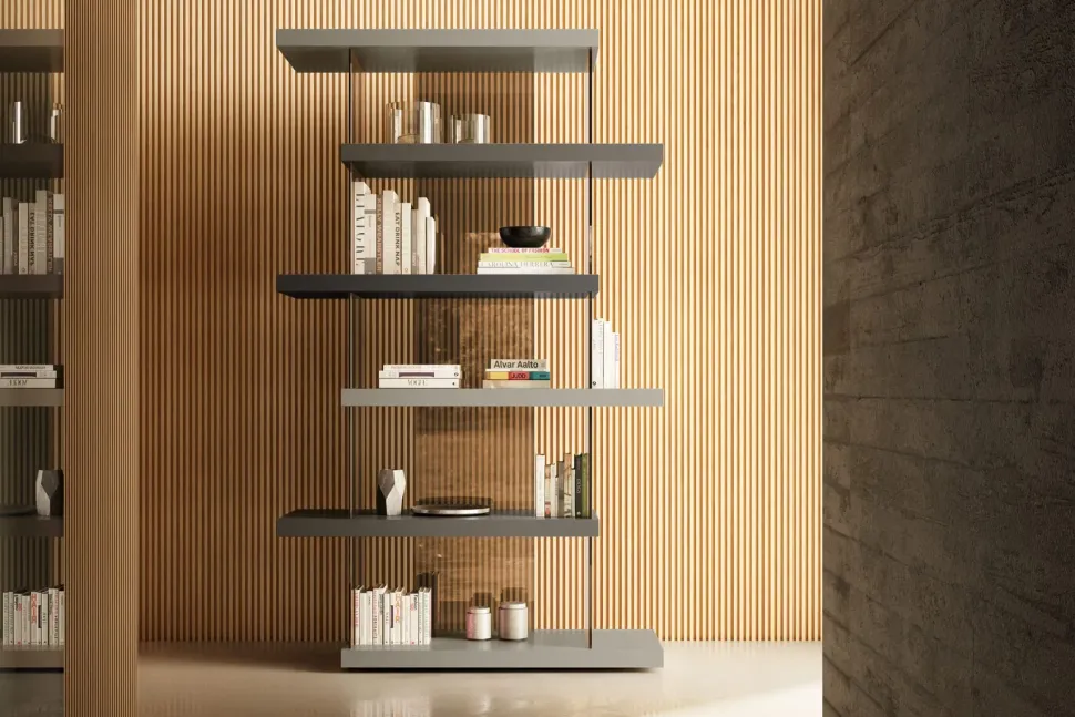 Libreria Lago in laccato opaco a prezzo scontato: scopri Air da 110,4
