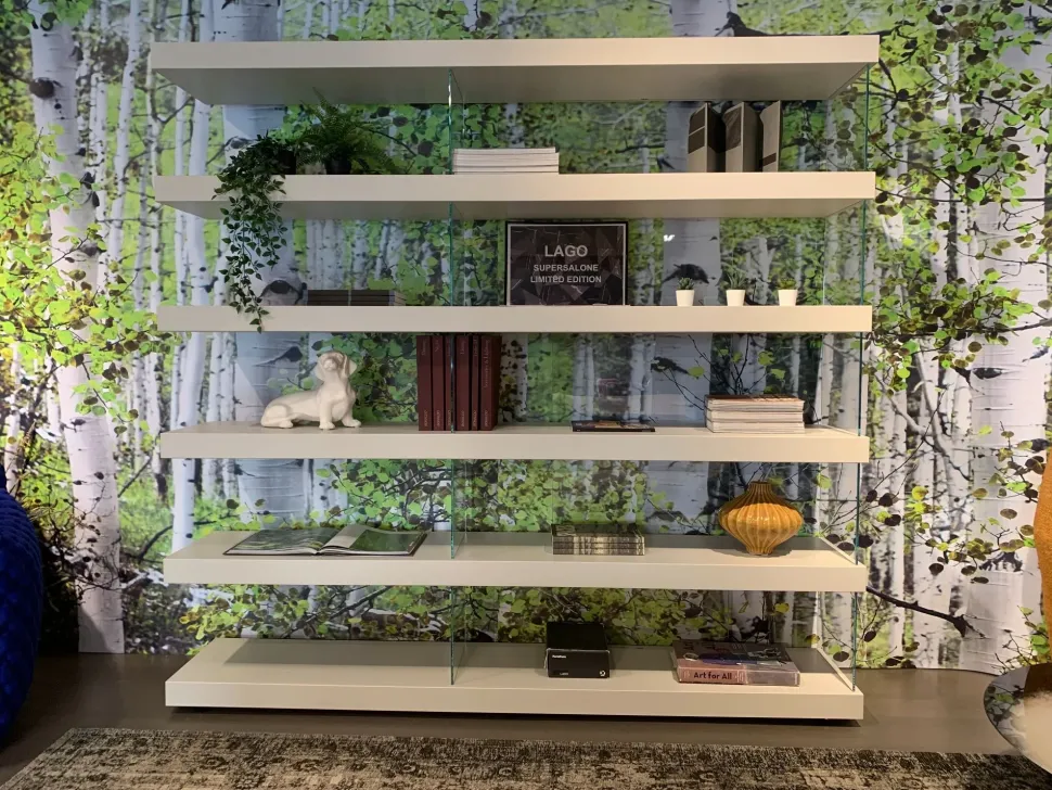 Libreria Lago in laccato opaco in Offerta Outlet: scopri Air - mdw24