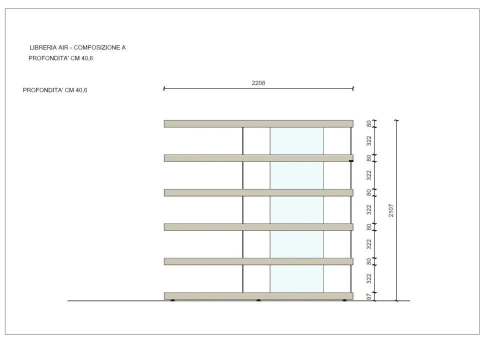 Libreria Lago in laccato opaco in Offerta Outlet: scopri Air - mdw24