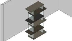 Libreria Lago in laccato opaco scontata -33%: scopri Air - versione 1462