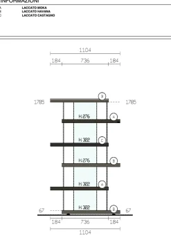 Libreria Lago in laccato opaco scontata -33%: scopri Air - versione 1462
