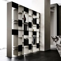 Libreria Latitude in stile design di Cattelan italia in OFFERTA OUTLET