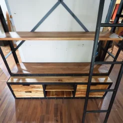 Libreria Libreria industrial rj agora' Outlet etnico in stile moderno con forte sconto