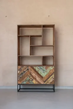 Libreria Libreria industrial rennes sfalsata stile moderno Libreria industrial rennes sfalsata di Outlet etnico in Offerta Outlet