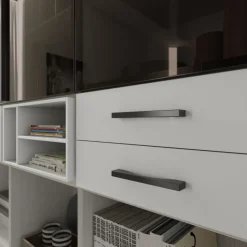 Libreria Living 553 in stile moderno di Giessegi in OFFERTA OUTLET