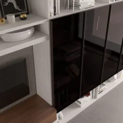 Libreria Living 558 stile moderno di Giessegi scontata del 50%