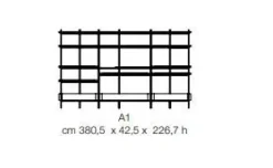 Libreria Macao in stile design di Cantori in OFFERTA OUTLET