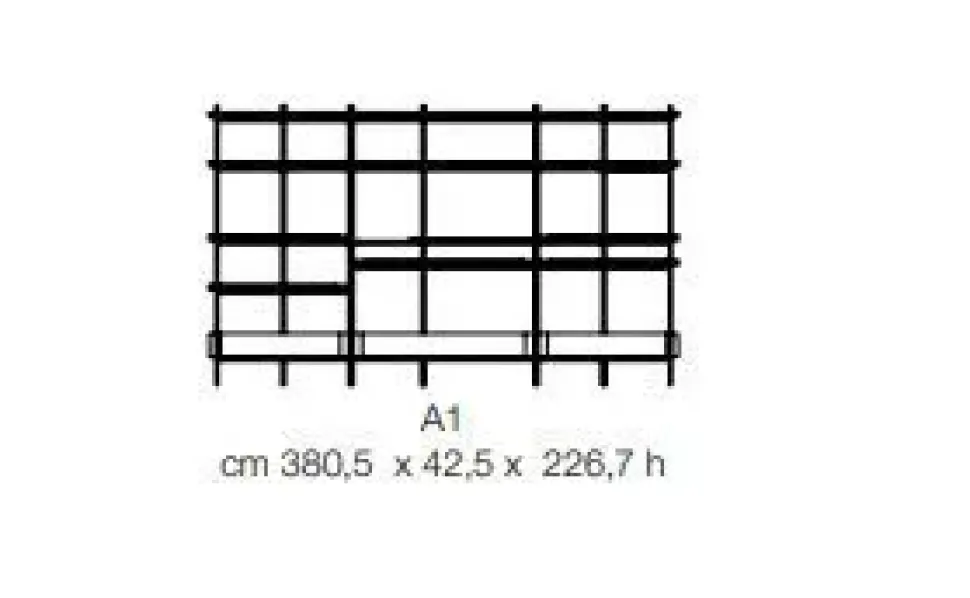 Libreria Macao in stile design di Cantori in OFFERTA OUTLET