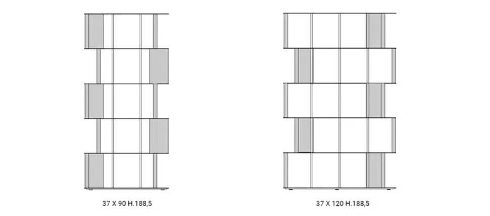 Libreria Manga in stile moderno di Ozzio in OFFERTA OUTLET affrettati