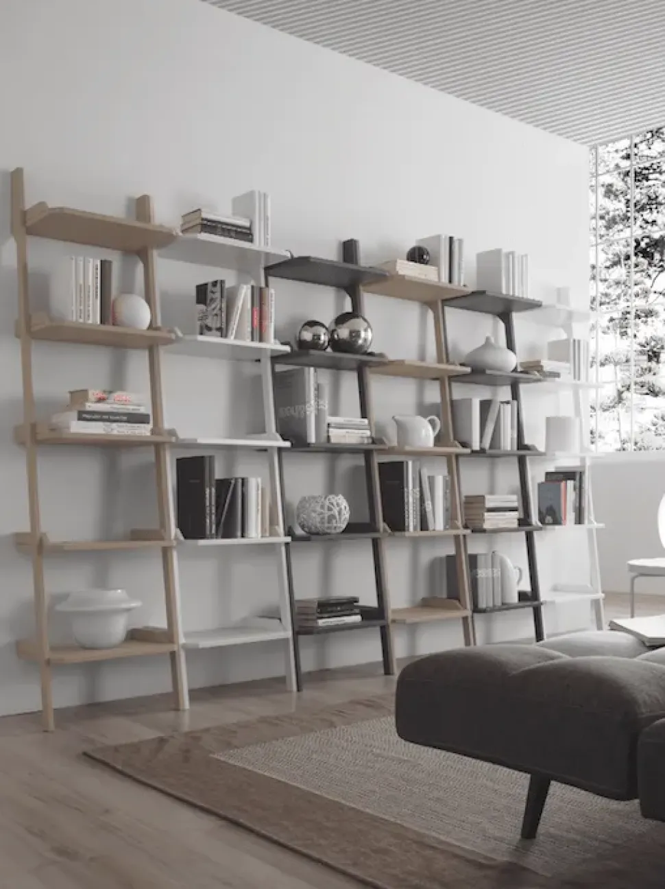 Libreria Md work in laccato opaco a prezzo Outlet: scopri Libreria componibile diversi colori