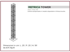 Libreria Metrica tower Mogg in stile design con forte sconto