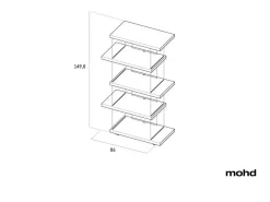 Libreria modello Air light edition di Lago a prezzo scontato