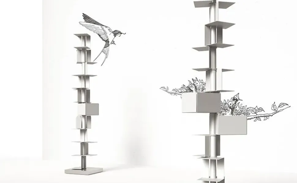 Libreria modello Cleopatra di Minotti italia a prezzo riservato