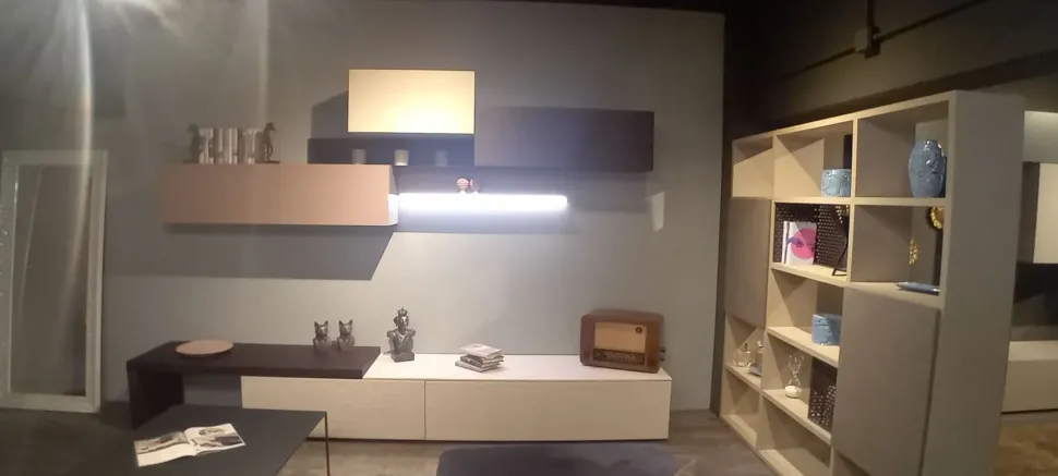 Libreria modello Kosmos di Moretti compact camerette a prezzo scontato