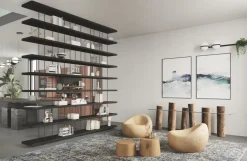 Libreria modello Piano design di Riva 1920 a prezzo riservato