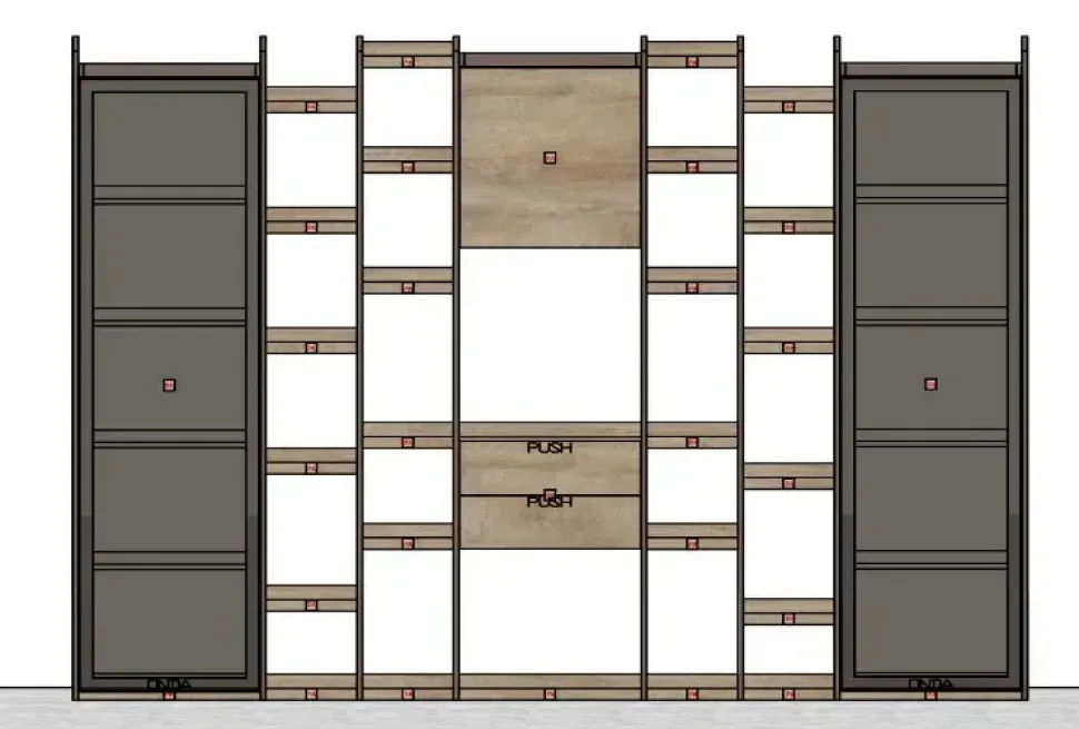 Libreria modello Qsm 612 di Imab a prezzo scontato