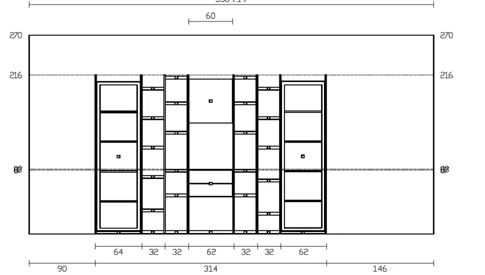 Libreria modello Qsm 612 di Imab a prezzo scontato