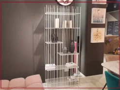 Libreria Mogg in metallo scontata -25%: scopri Metrica a white