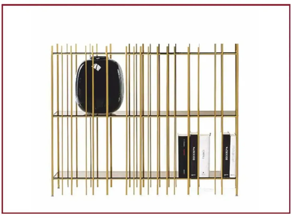 Libreria Mogg in metallo a prezzo Outlet: scopri Metrica oro