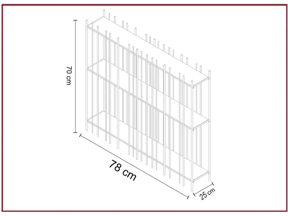 Libreria Mogg in metallo a prezzo Outlet: scopri Metrica oro