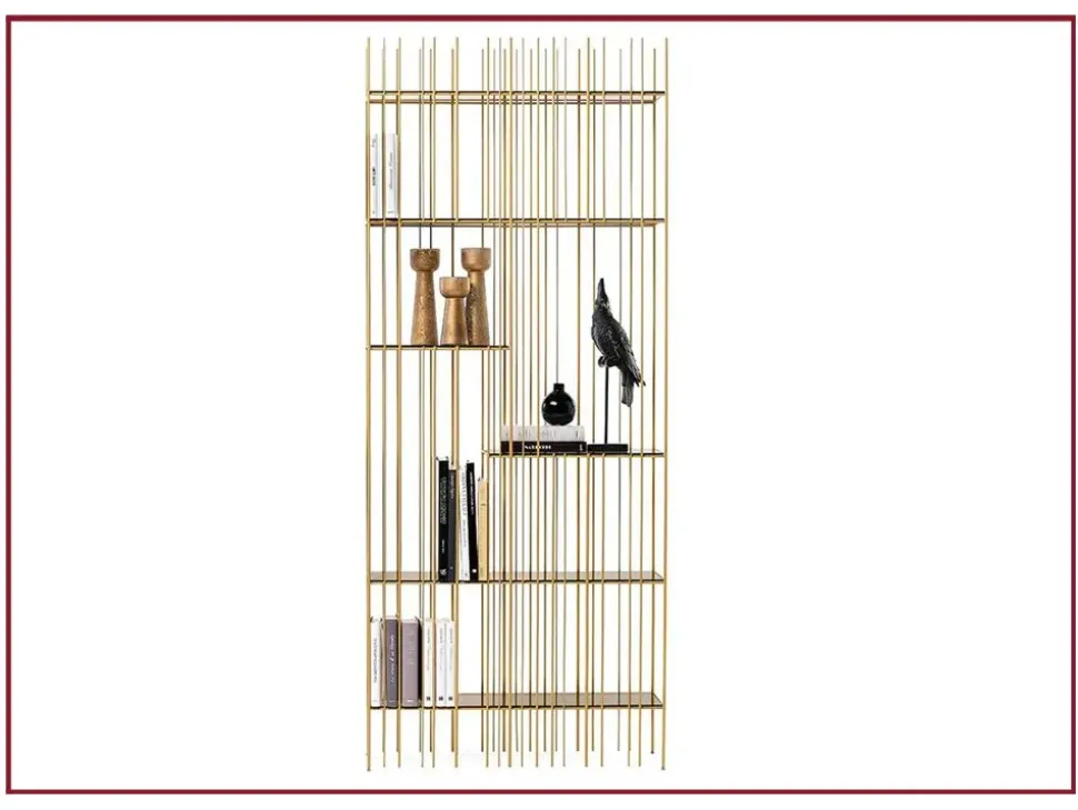 Libreria Mogg in metallo a prezzo Outlet: scopri Metrica oro