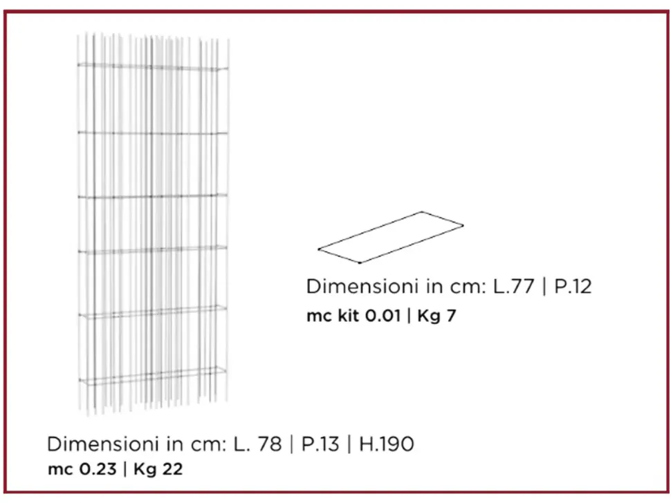 Libreria Mogg in metallo scontata -25%: scopri Metrica wall a