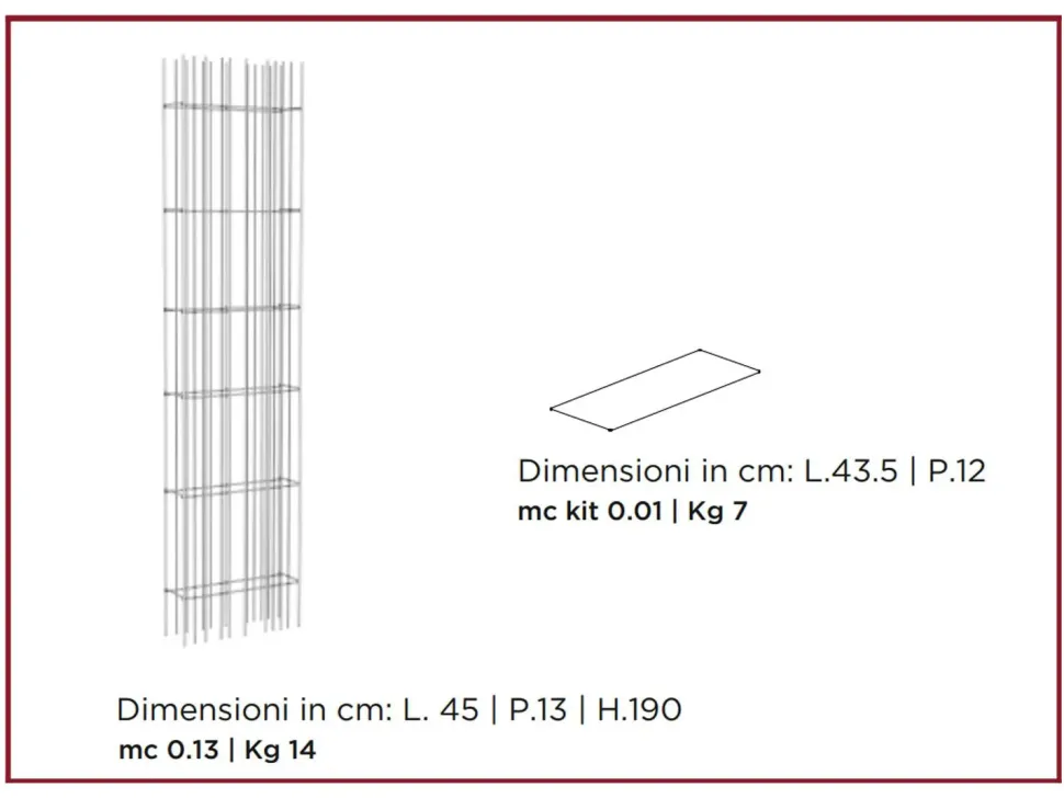 Libreria Mogg in metallo scontata -25%: scopri Metrica wall c
