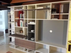 Libreria Mood stile moderna di Astor mobili in Offerta Outlet