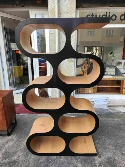 Libreria Outlet etnico in legno scontata -30%: scopri Libreria oldman