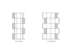 Libreria Ozzio in laccato opaco a prezzo Outlet: scopri Manga